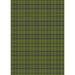 Blue/Green 60 x 0.35 in Indoor Area Rug - East Urban Home Checkered Wool Green/Blue Area Rug Wool | 60 W x 0.35 D in | Wayfair