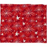 East Urban Home Snow & Stars Plush Fleece Throw Metal | 30 W in | Wayfair 51916-flesma