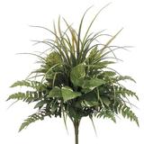 Winston Porter Artificial Pothos, Grass & Fern Mixed Bush Desk Top Plant | 24 H x 18 W x 18 D in | Wayfair HXB051-10TL