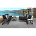 Kathy Ireland Homes & Gardens Madison Ave. 11 Piece Sectional Seating Group in Black kathy ireland Homes & Gardens by TK Classics | Outdoor Furniture | Wayfair