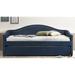 Lark Manor™ Anslem Twin Daybed w/ Trundle Upholstered/Polyester in Blue | 36.6 H x 82 W x 43 D in | Wayfair AB4A55109D23414E92CD88F94278E004