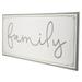 Gracie Oaks Enamel Family Wall Décor Metal in Gray/White | 0.5 H x 36 W x 14 D in | Wayfair AE33A70E2A7D46E6B3B6968078F3365A