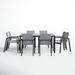 AllModern Placido Square 8 - Person 61" Long Outdoor Dining Set Glass, Ceramic in Gray/Brown | Wayfair 495A85BFB190486EBA4BD714EA4BC938