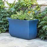 Winston Porter Clywd Plastic Pot Planter in Blue | 22 H x 36 W x 16 D in | Wayfair ADBCD582B43746BFBBD66E5E1E9748E6