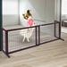 Tucker Murphy Pet™ Smitherman Free Standing Pet Gate Wood (a more stylish option)/Metal (a highly durability option) in Brown | Wayfair