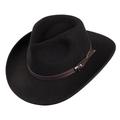 Jaxon & James Crushable Outback Hat - Black Small