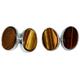 Sterling Silver Natural Tigers Eye Cufflinks multi Brown Gemstones Genuine Jewellery Mens Gifts