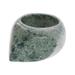 Green Eye,'Natural Green Jade Signet Ring Crafted in Guatemala'