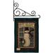 Breeze Decor Happy Holidays Snowman Winter Wonderland 2-Sided Burlap 19 x 13 in. Garden Flag in Black/Brown | 18.5 H x 13 W x 0.1 D in | Wayfair