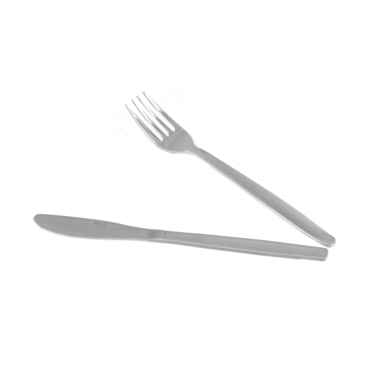 Solex TM 80 Kantinenbesteckset 48 teilig für 24 Personen Menümesser und Menügabel Image