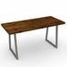 The Twillery Co.® Barwick Bar Height Solid Wood Dining Table Wood/Metal in Brown | 42 H x 108 W x 42 D in | Wayfair