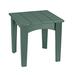 Ebern Designs Jenafir Plastic Outdoor Side Table Plastic in Green | 22 H x 22 W x 22 D in | Wayfair 74B37B6C74074F56A29555E7B9A30B30