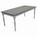 Gracie Oaks Maximillian Solid Wood Dining Table Plastic in Brown/Gray/White | 30 H x 60 W x 34 D in | Wayfair 1A4E10497AFB45CBA1E7B15DB3F7B18A