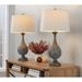 Canora Grey Eisenman 29" Table Lamp Resin/Linen, Wood in White/Brown | Wayfair F196809674AF4CEA8B4F958D8AA9685A