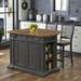 Americana Kitchen Island with 2 Stools - Homestyles Furniture 5013-948