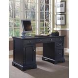 Bedford Black Pedestal Desk - Homestyles Furniture 5531-18