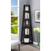 Newport 5 Tier Corner Bookcase in Espresso - Convenience Concepts 121095ES