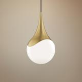 Mitzi Ariana 10 1/2" Wide Aged Brass Mini Pendant Light