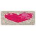 Pink 0.1" x 47" L X 19" W Kitchen Mat - East Urban Home Love Kitchen Mat 0.1 x 19.0 x 47.0 D, Polyester | 0.1" H X 47" L X 19" W | Wayfair