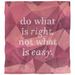 East Urban Home Quotes Faux Gemstone Do What Is Right Single Reversible Duvet Cover Microfiber in Pink/Yellow | King Duvet Cover | Wayfair