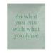 East Urban Home Polyester Handwritten Do What You Can Quote Tapestry Polyester in Green/White | 36 H x 26 W in | Wayfair