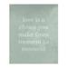 East Urban Home Polyester Handwritten Love Is a Choice Quote Tapestry Polyester in Green/White | 80 H x 59 W in | Wayfair