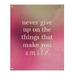 East Urban Home Polyester Handwritten Joy & Perseverance Quote Tapestry Polyester in Pink | 80 H x 59 W in | Wayfair