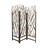 Millwood Pines Brainard 58" X 70" Brown Wood Tree Screen Wood in Brown/White | 70 H x 58 W x 2 D in | Wayfair E393154A23C64E6E9724705C357F0C78