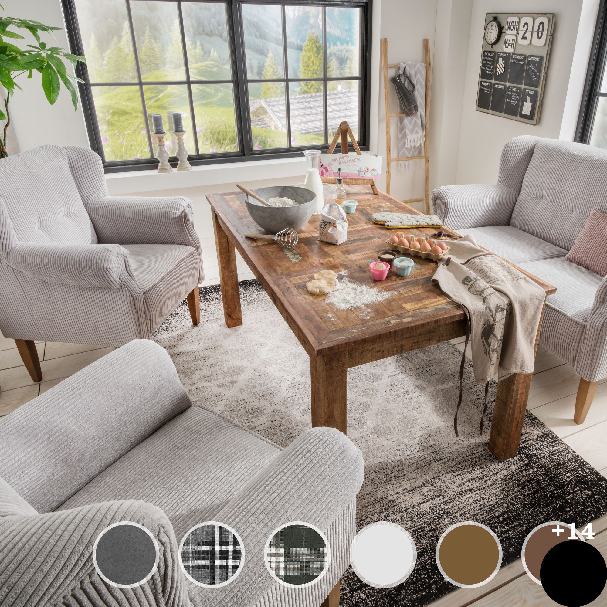 Massivholz »Pavolo« Sessel PK D 9604 / weiss