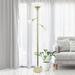 Elegant Designs Gold 3-Light Torchiere Metal Floor Lamp