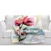 East Urban Home Poppy Romance 2 Soft Sherpa Blanket Microfiber/Fleece/Microfiber/Fleece | 51 W in | Wayfair B47D5D073AC7485A83C76BA0AE273909