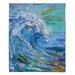 East Urban Home Catch A Wave Soft Sherpa Blanket Microfiber/Fleece/Microfiber/Fleece | 68 W in | Wayfair C7336A538A124BADA5766BEF11EF8E08