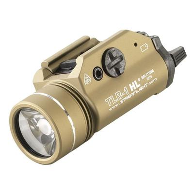 Streamlight TLR-1 HL 1000 Lumen LED Tactical Weapon Light Long Gun Kit CR123A White 1000 Lumens Flat Dark Earth 69888
