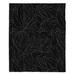 East Urban Home Black Leaves Soft Sherpa Blanket Microfiber/Fleece/Microfiber/Fleece | 68 W in | Wayfair 3571382B99B241F0AB1B1ED2E1C5A983
