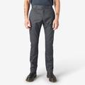 Dickies Men's Skinny Fit Double Knee Work Pants - Charcoal Gray Size 42 34 (WP811)