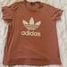 Adidas Tops | Adidas Trefoil Salmon Large Logo Tee | Color: Pink | Size: L