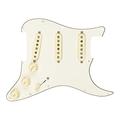 Fender Strat Pickguard, vorverkabelt, Custom Shop Fat 50's SSS, Pergament 11-Loch PG