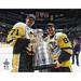 Sidney Crosby & Evgeni Malkin Pittsburgh Penguins Unsigned 2017 Stanley Cup Champions Raising Photograph