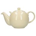 London Pottery 50150 Globe Extra Large Teapot with Strainer, Ceramic, Ivory, 10 Cup Capacity (3 Litre)