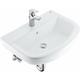 Grohe - Bau Ceramic - Set de lavabo 600 mm et robinet BauFlow avec vidage, blanc alpin/chrome