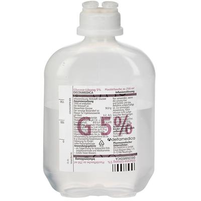 Glucose 5% Deltamedica Infusionslösung Plastikfl. 10x250 ml Image