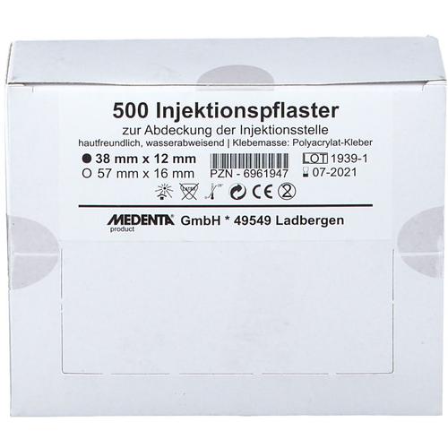 Injektionspflaster 1,2x3,8 cm 500 St Pflaster