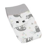Sweet Jojo Designs Sloth Changing Pad Cover in Gray/Pink/White | 32 H x 17 W x 6 D in | Wayfair Pad-Sloth-PK-GY