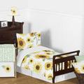 Sweet Jojo Designs Sunflower Collection 5 Piece Toddler Bedding Set Polyester in Blue/Brown/Yellow | Wayfair Sunflower-Tod