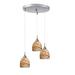 Woodbridge Lighting Art Glass 3 - Light Cluster Bell Pendant Glass in Gray | 12 H x 16 W x 16 D in | Wayfair 13227STN-A07C06