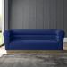 Willa Arlo™ Interiors Lois 89" Velvet Round Arm Sofa Velvet in Blue | 32 H x 89 W x 35 D in | Wayfair 042AB081198E44948EEB7397F37E430E