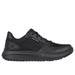 Skechers Women's Work Relaxed Fit: Elloree - Bluffton SR Sneaker | Size 7.0 | Black | Leather/Textile/Synthetic