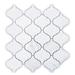 Mango Tile Alps 10" x 12" Marble Arabesque Mosaic Wall & Floor Tile Natural Stone/Mixed Material/Marble in Gray/White | Wayfair MG663