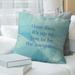 East Urban Home Faux Gemstone Time Flies Pillow Polyester/Polyfill/Leather/Suede in Blue | 14 H x 14 W x 3 D in | Wayfair