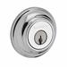 Baldwin Traditional Round Single Cylinder Deadbolt Brass in Gray | 5.1 H x 4.8 W x 3.1 D in | Wayfair 9BR3800-184